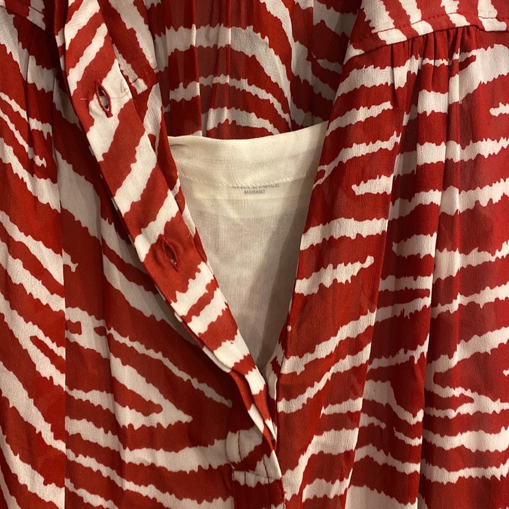 Isabel Marant Polyester Zebra Print Midi Dress - image 5